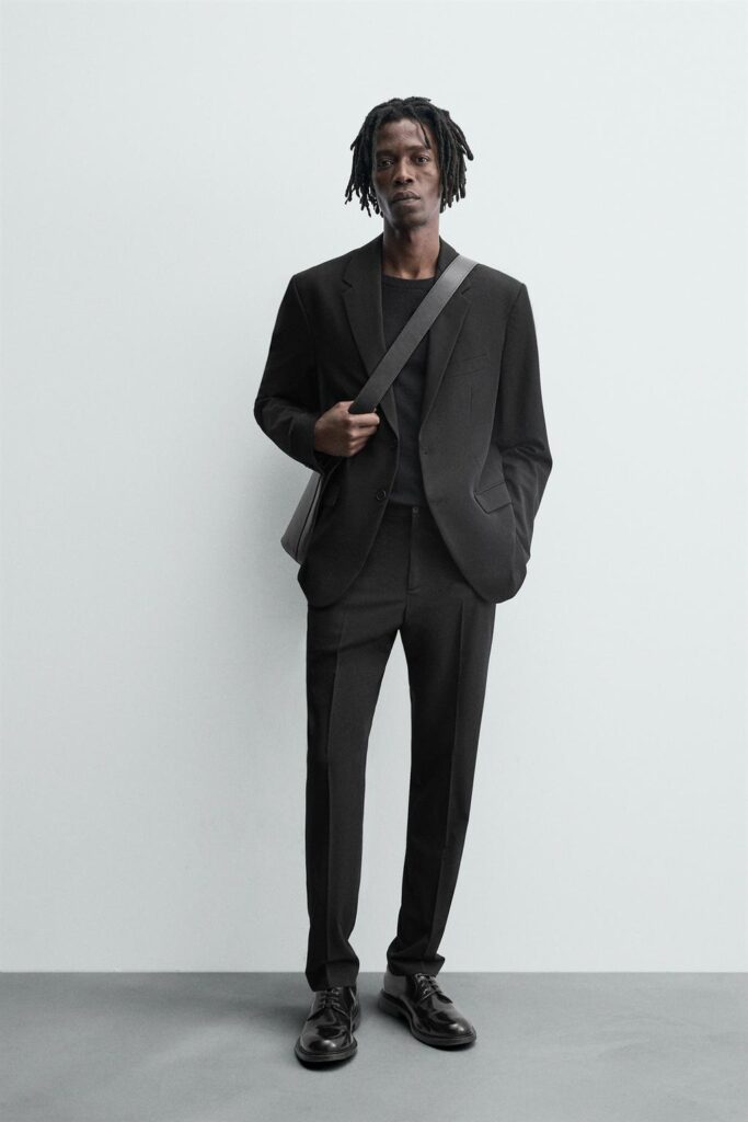 Men wearing black Suits set 