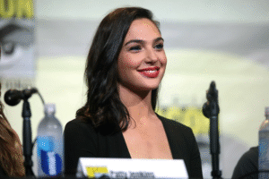 Gal Gadot Standing with a Smile face old image of 2016 at briondi